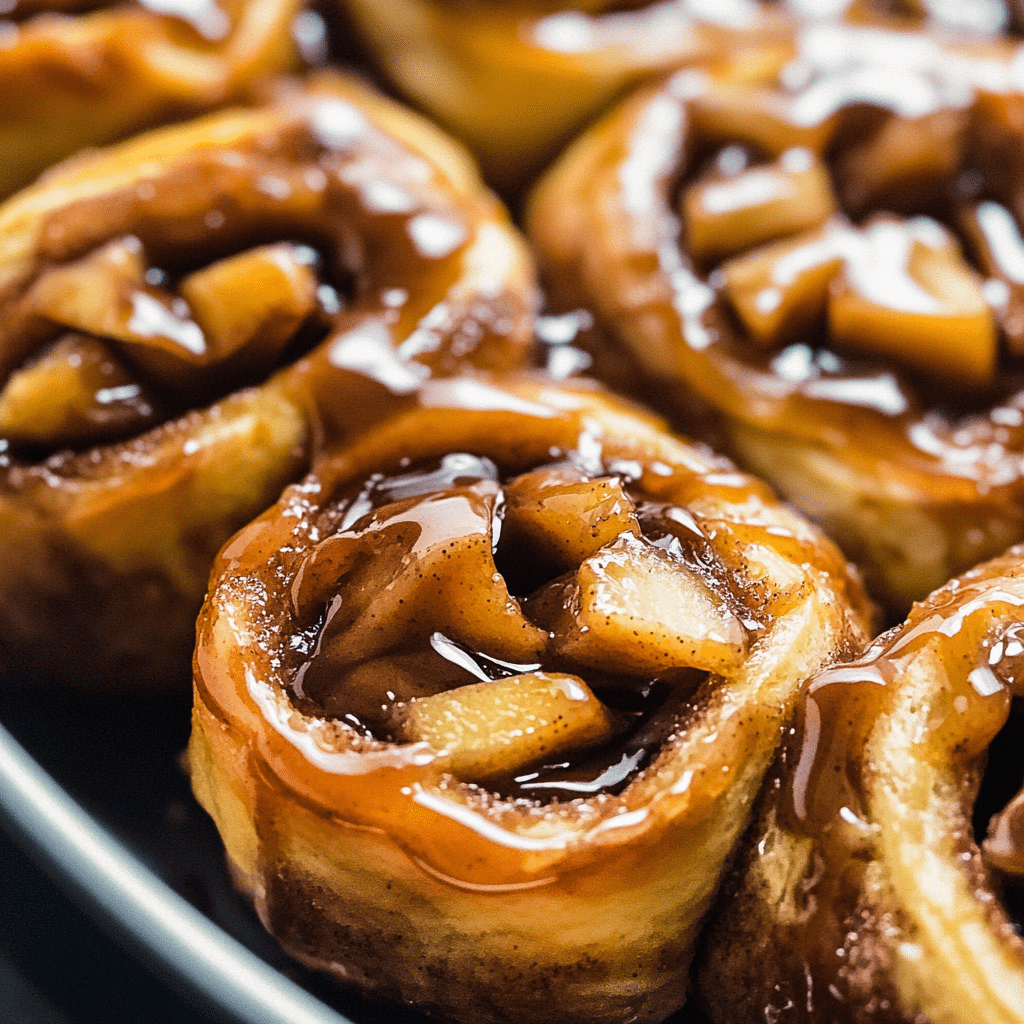Caramel Apple Cinnamon Rolls
