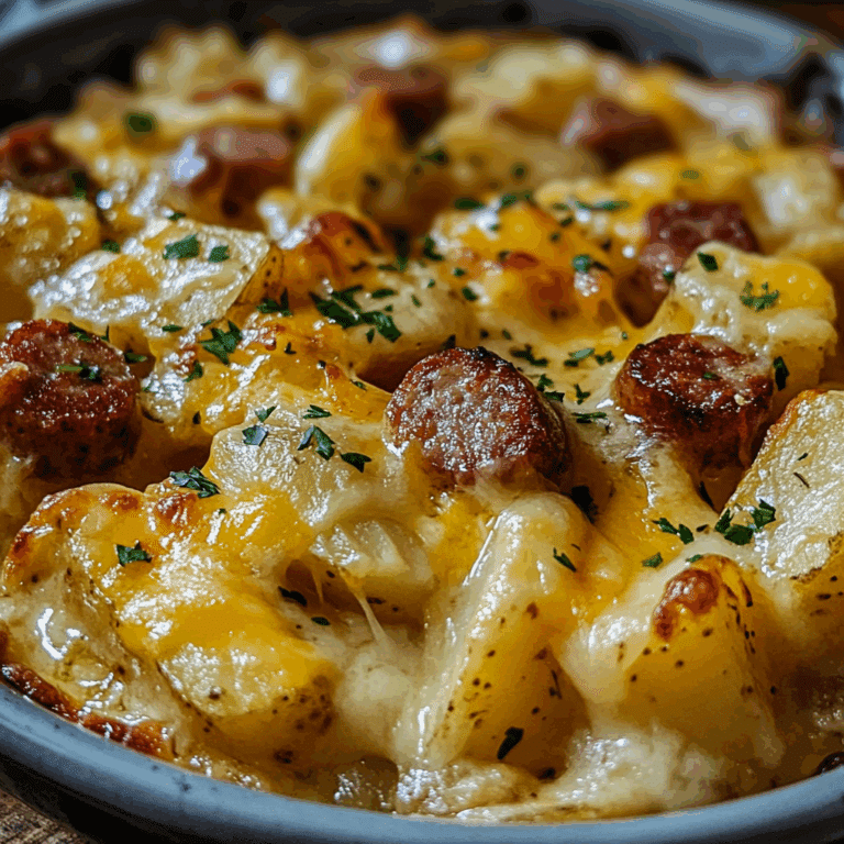Cheesy Ranch Potatoes & Sausage Bake