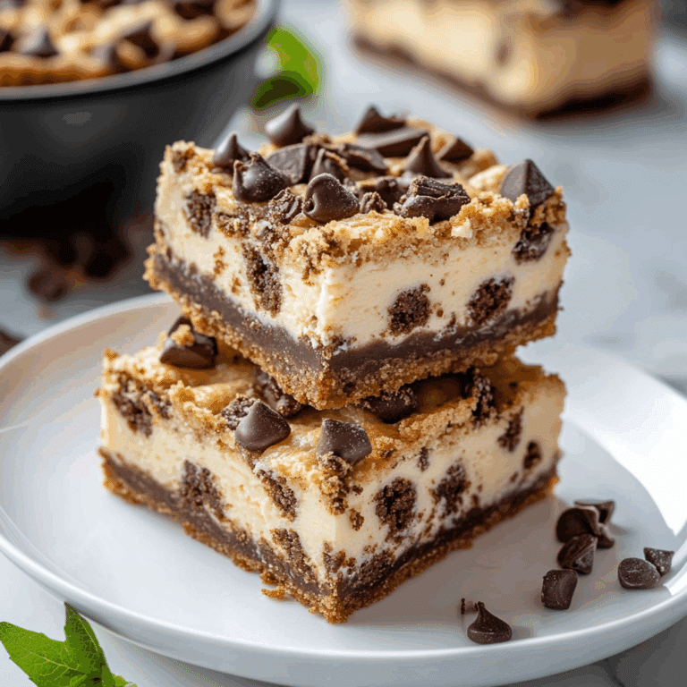 Cookie Dough Cheesecake Bars