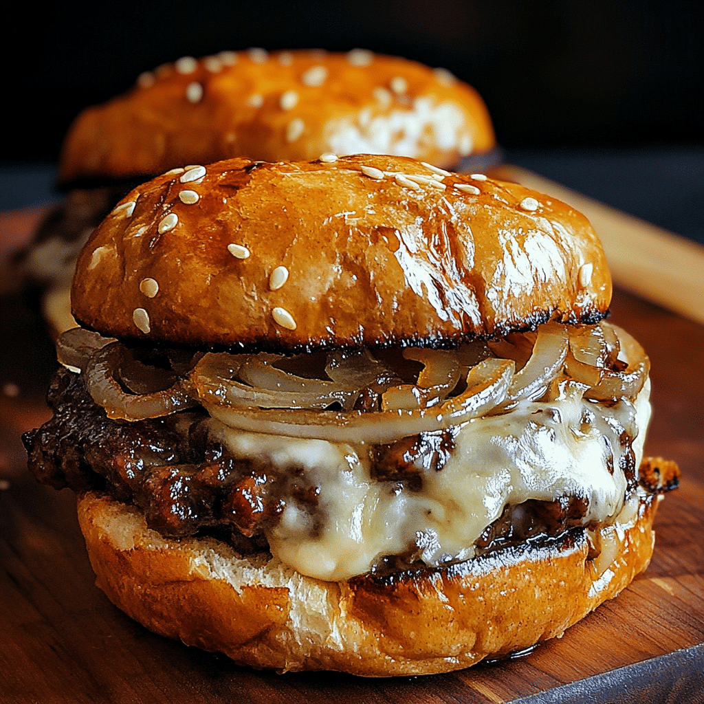 French Onion Soup Burgers