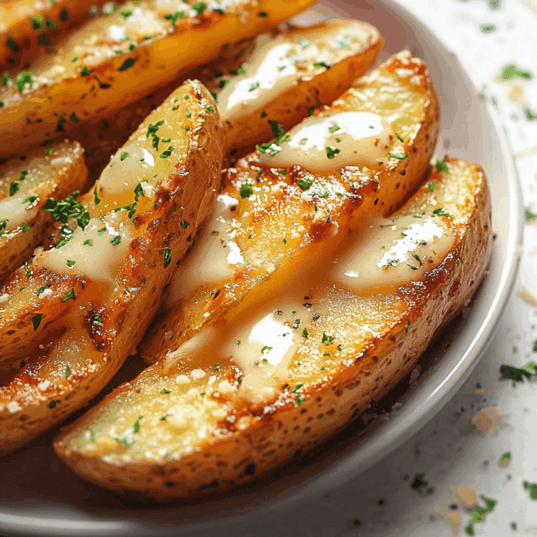 Garlic Parmesan Potato Wedges