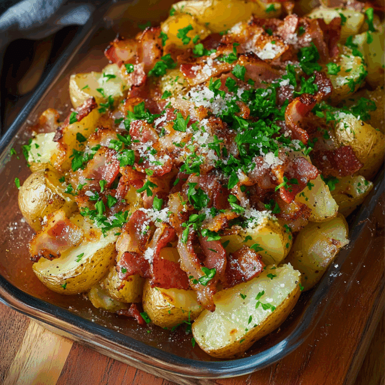 Loaded Bacon & Roasted Garlic Potatoes