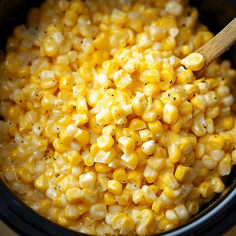 Slow Cooker Cheddar Corn