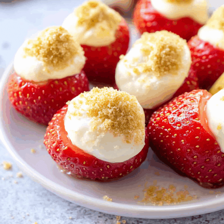 Cheesecake Stuffed Strawberries