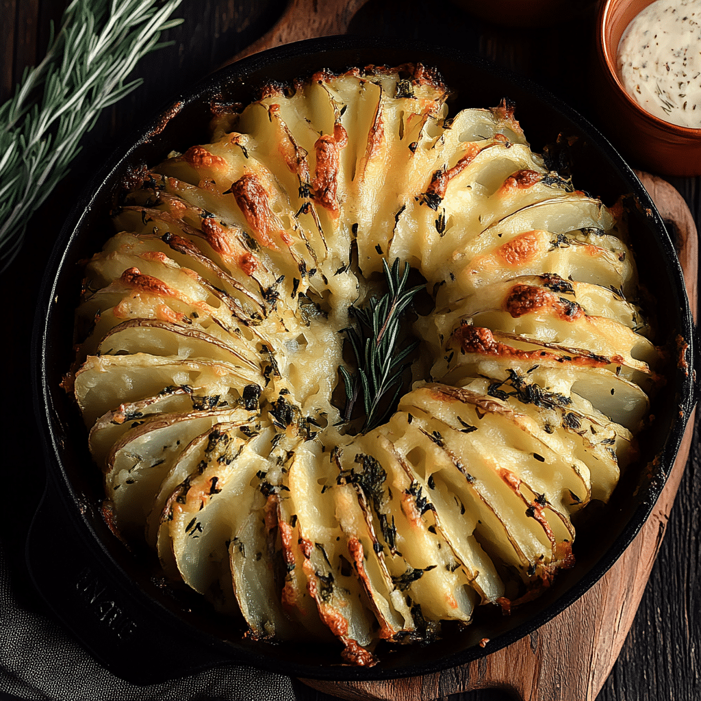 Cheesy Herb-Infused Potato Bake
