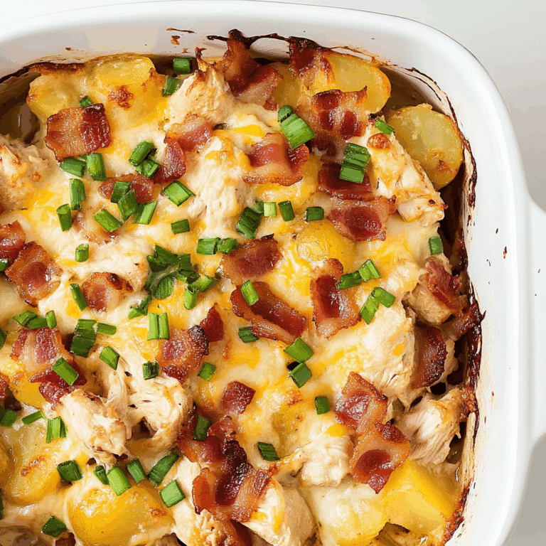 Chicken Bacon Ranch Potato Bake