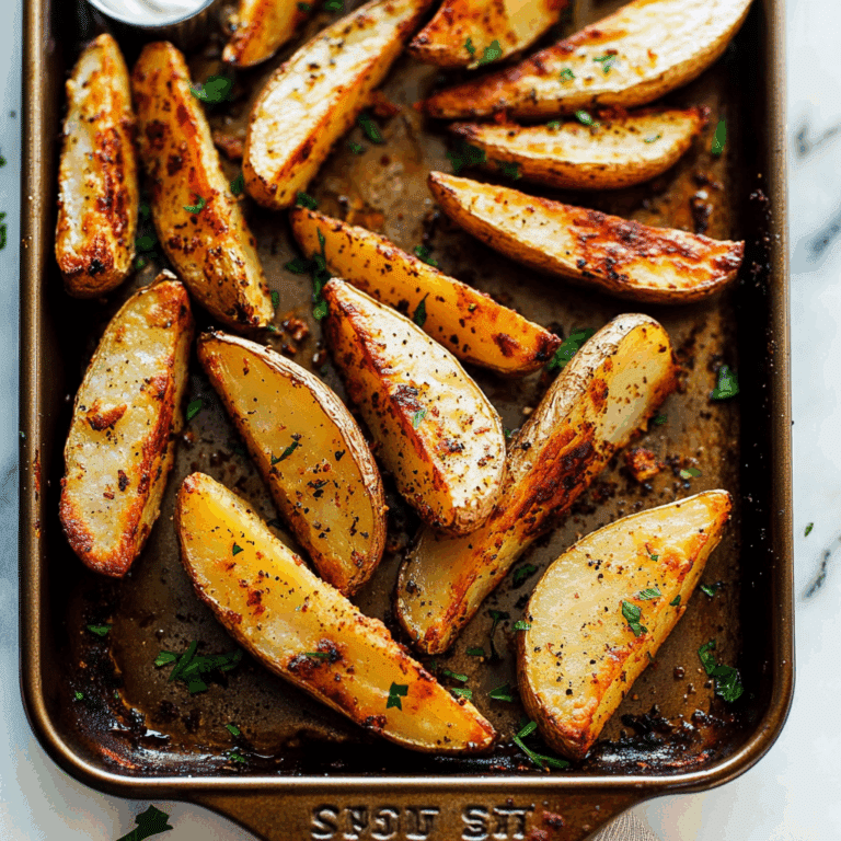 Crispy Baked Potato Wedges