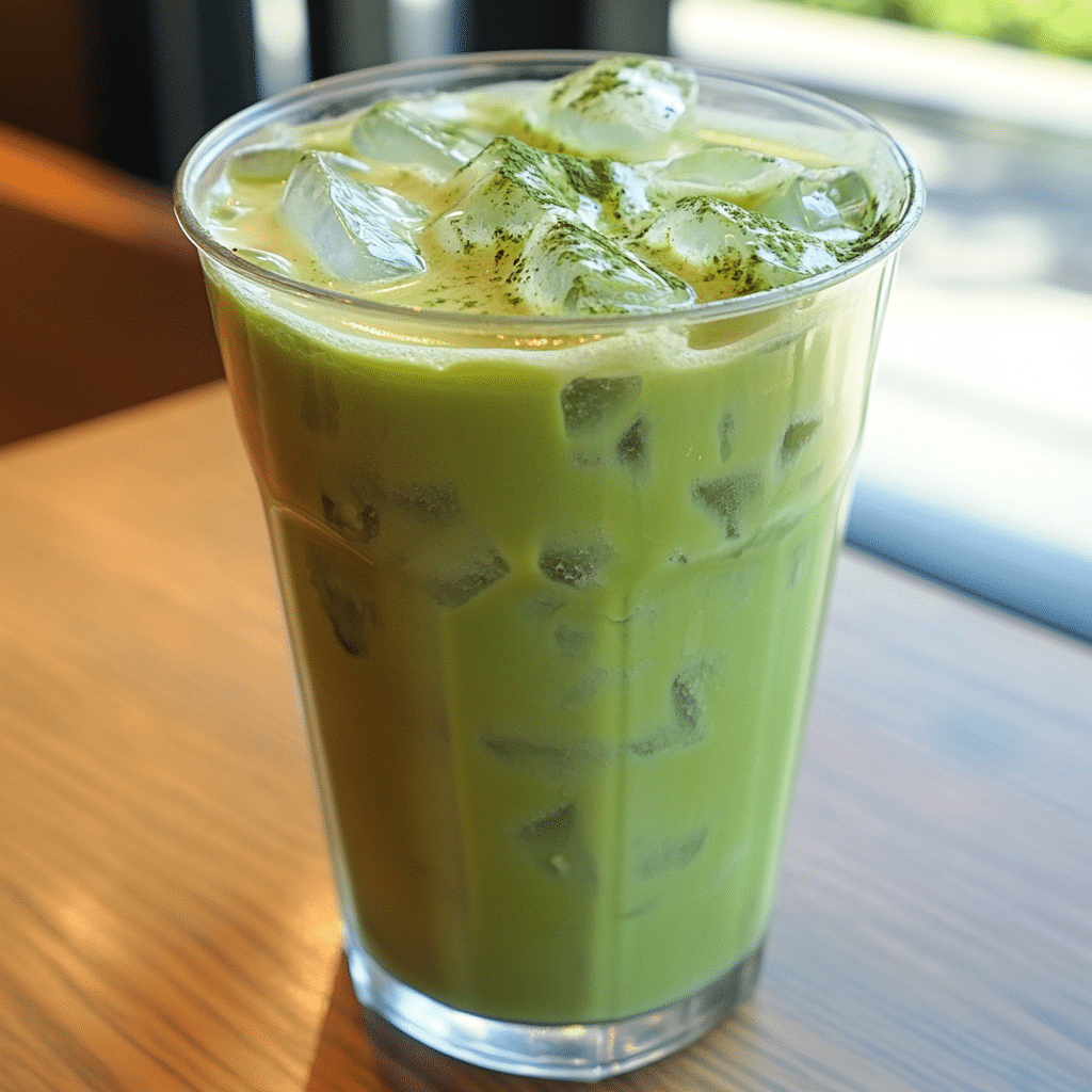 Iced Brown Sugar Matcha Latte