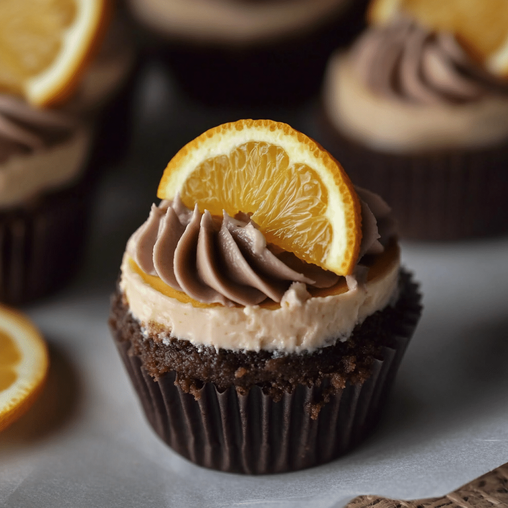 Mini Easter Orange Cheesecakes