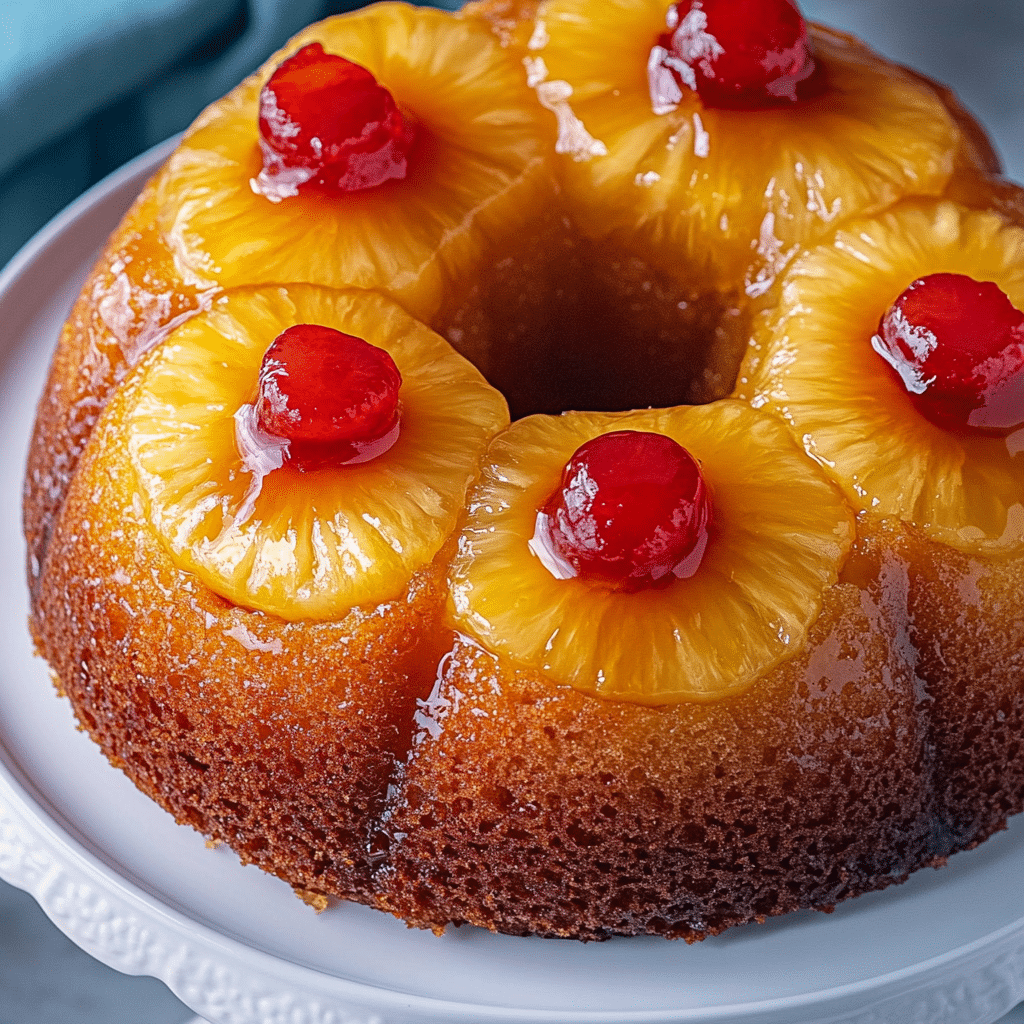 Pineapple Upside Down Bundt Cake
