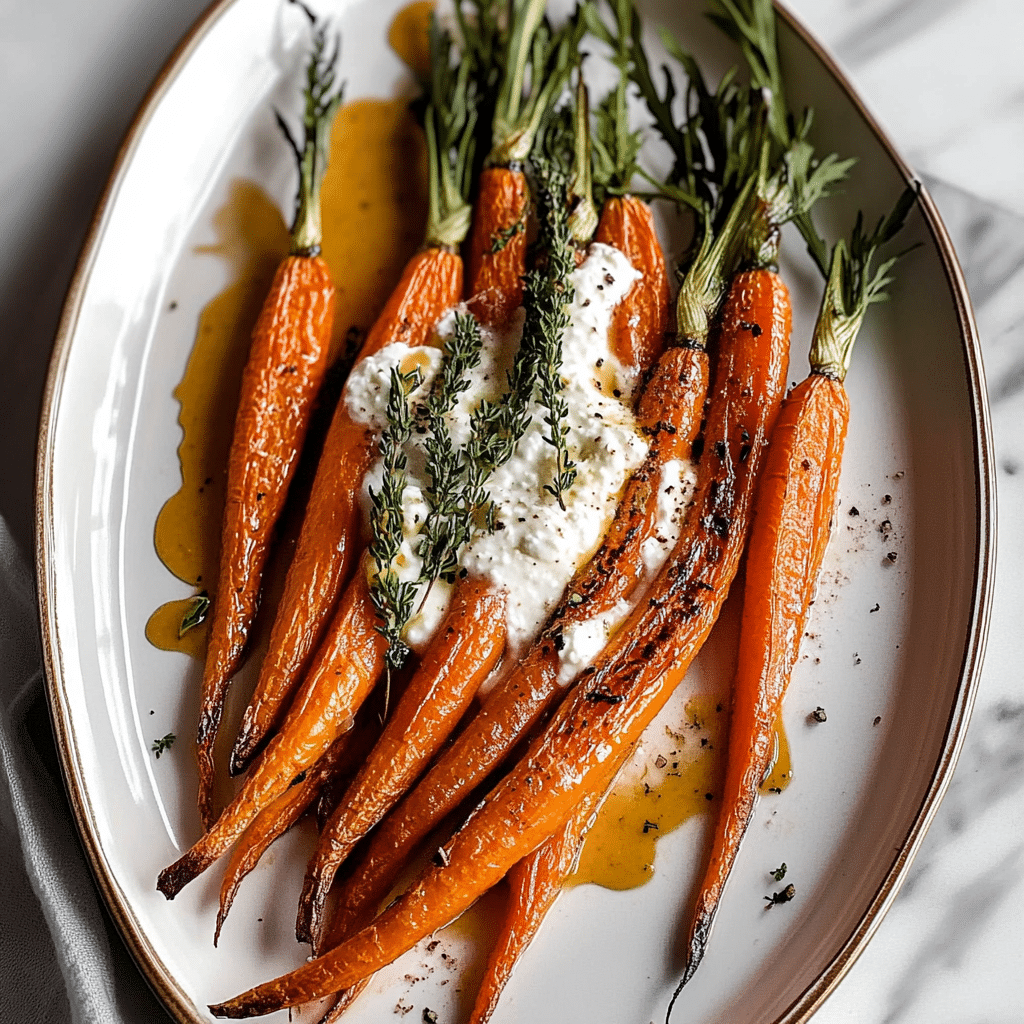 Roasted Carrots with Ricotta