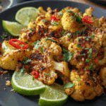 Chili Lime Roasted Cauliflower
