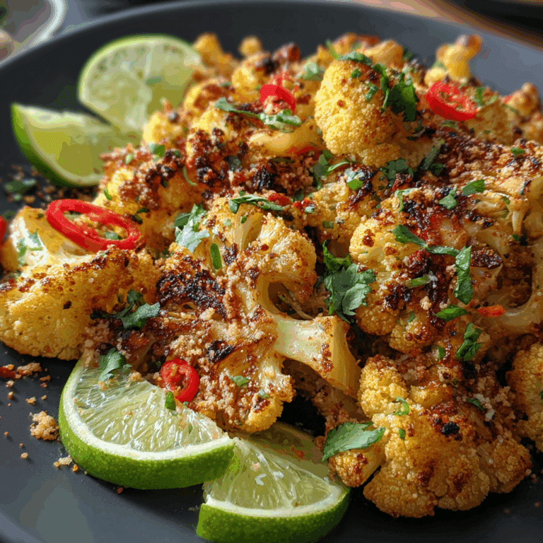 Chili Lime Roasted Cauliflower