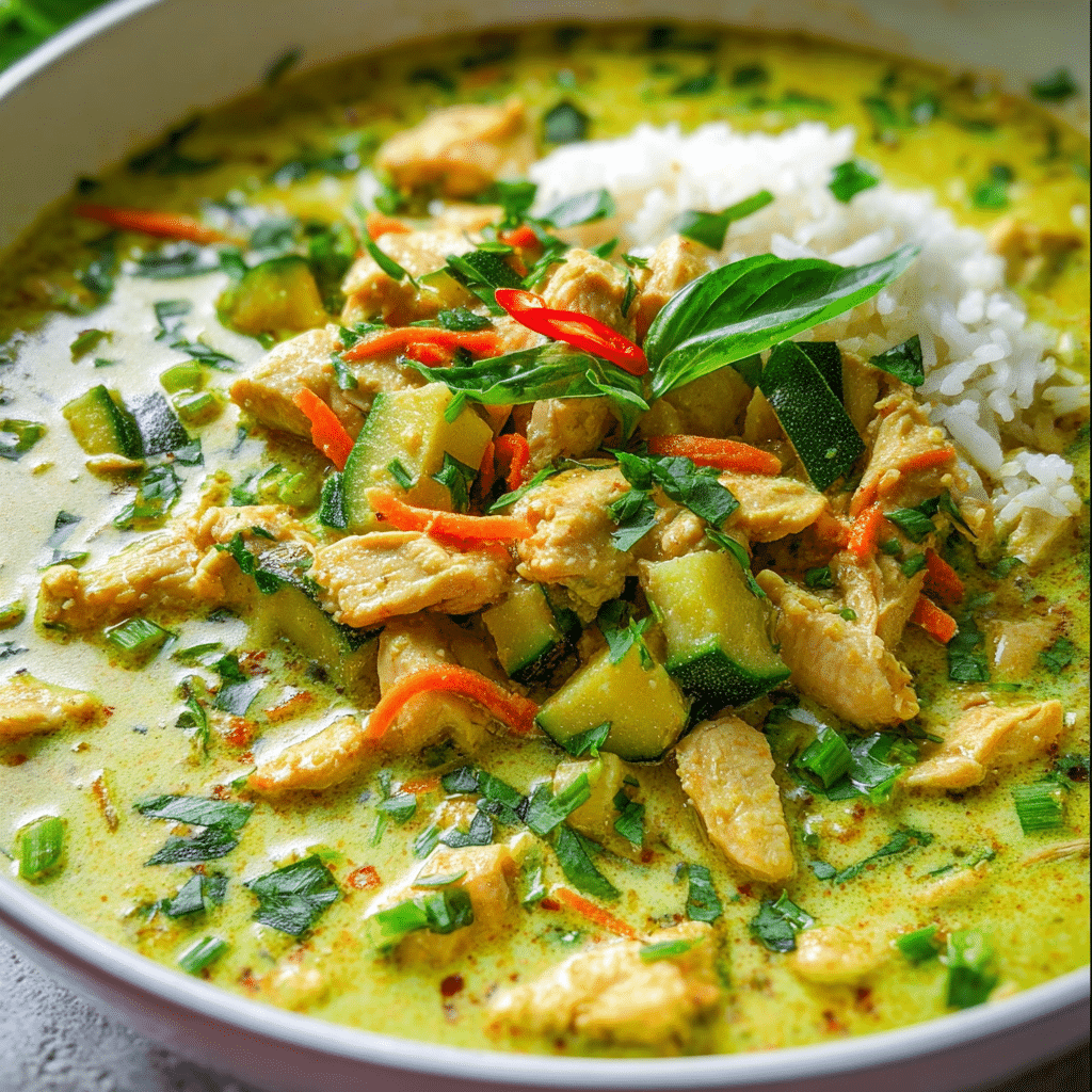 Green Thai Chicken Coconut Curry