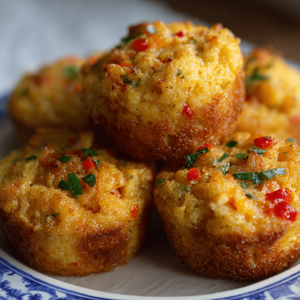 Mini Cornbread Crab Muffins