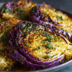 Roasted Cabbage Steaks with Mustard Vinaigrette