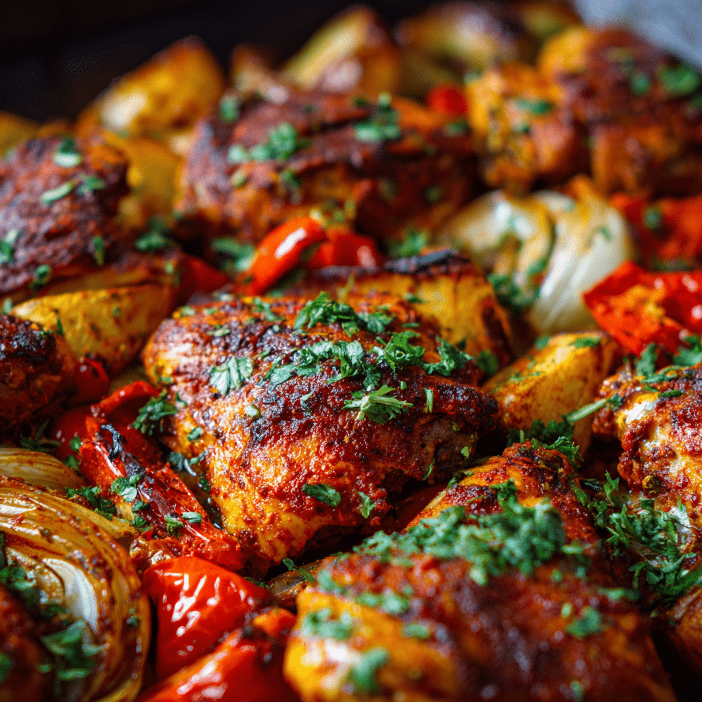 Sheet Pan Harissa Chicken