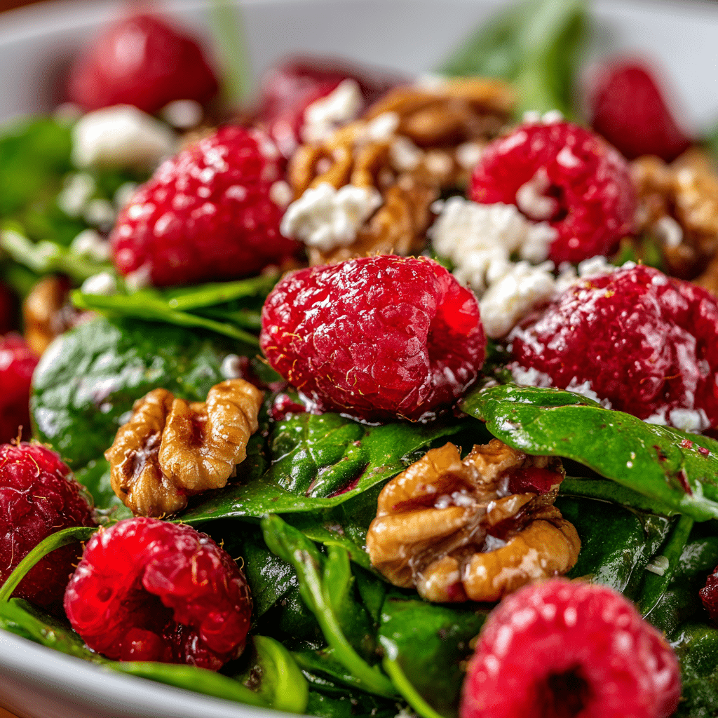 Spinach Raspberry Salad