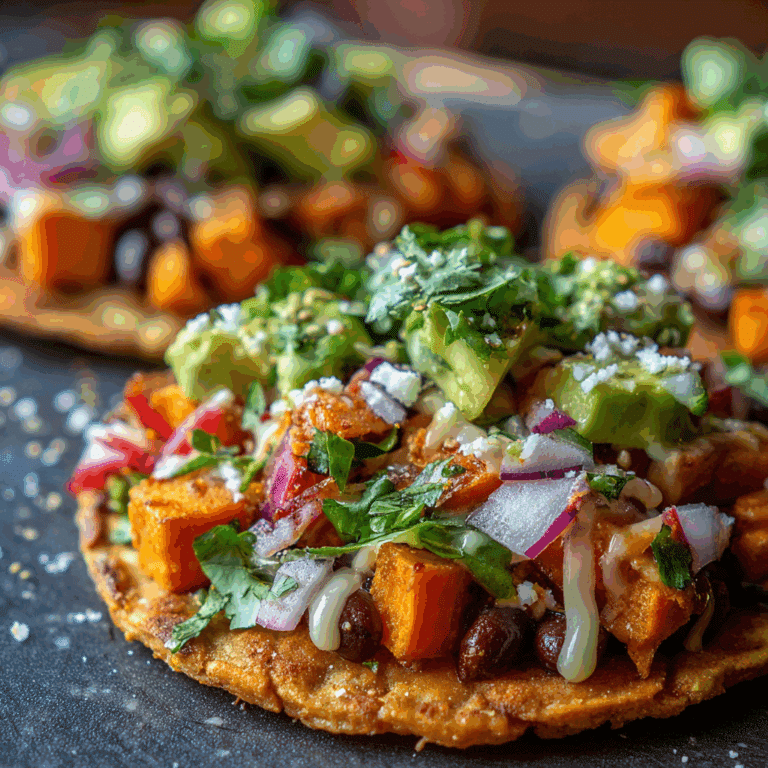 Sweet Potato & Bean Tostadas