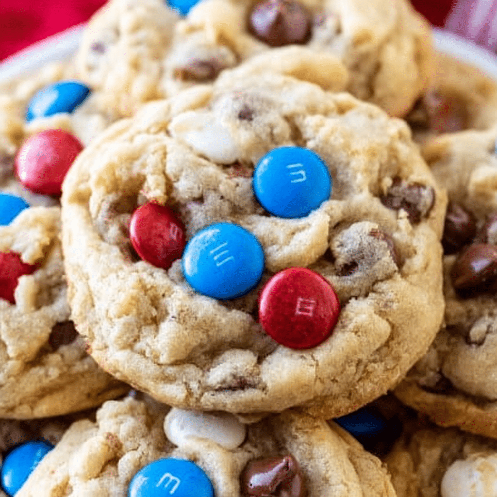 4th of July Chocolate Chip Cookies