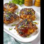 Air Fryer Honey Garlic Chicken Thighs