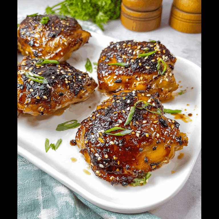 Air Fryer Honey Garlic Chicken Thighs