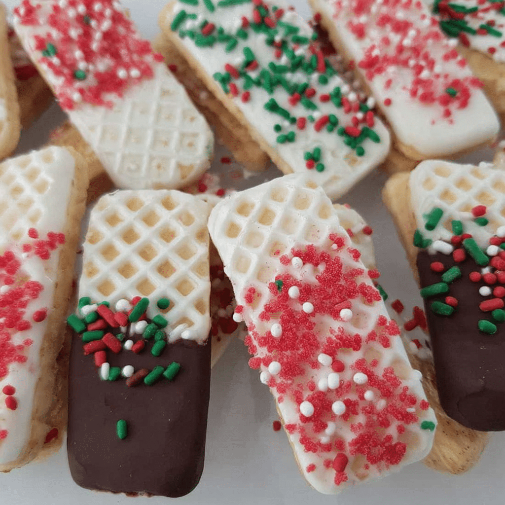 Chocolate-Dipped Sugar Wafers