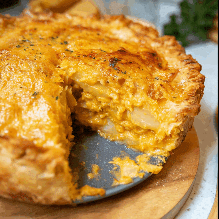 Garlic Mozzarella Potato Pie