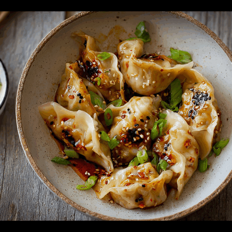 Homemade Dumplings with Flavorful Filling