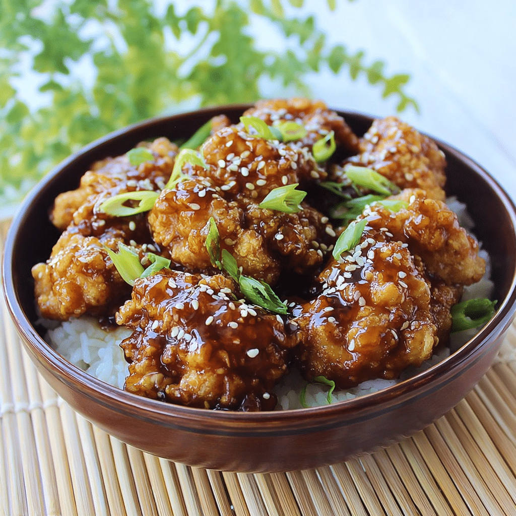 Honey Garlic Crispy Chicken