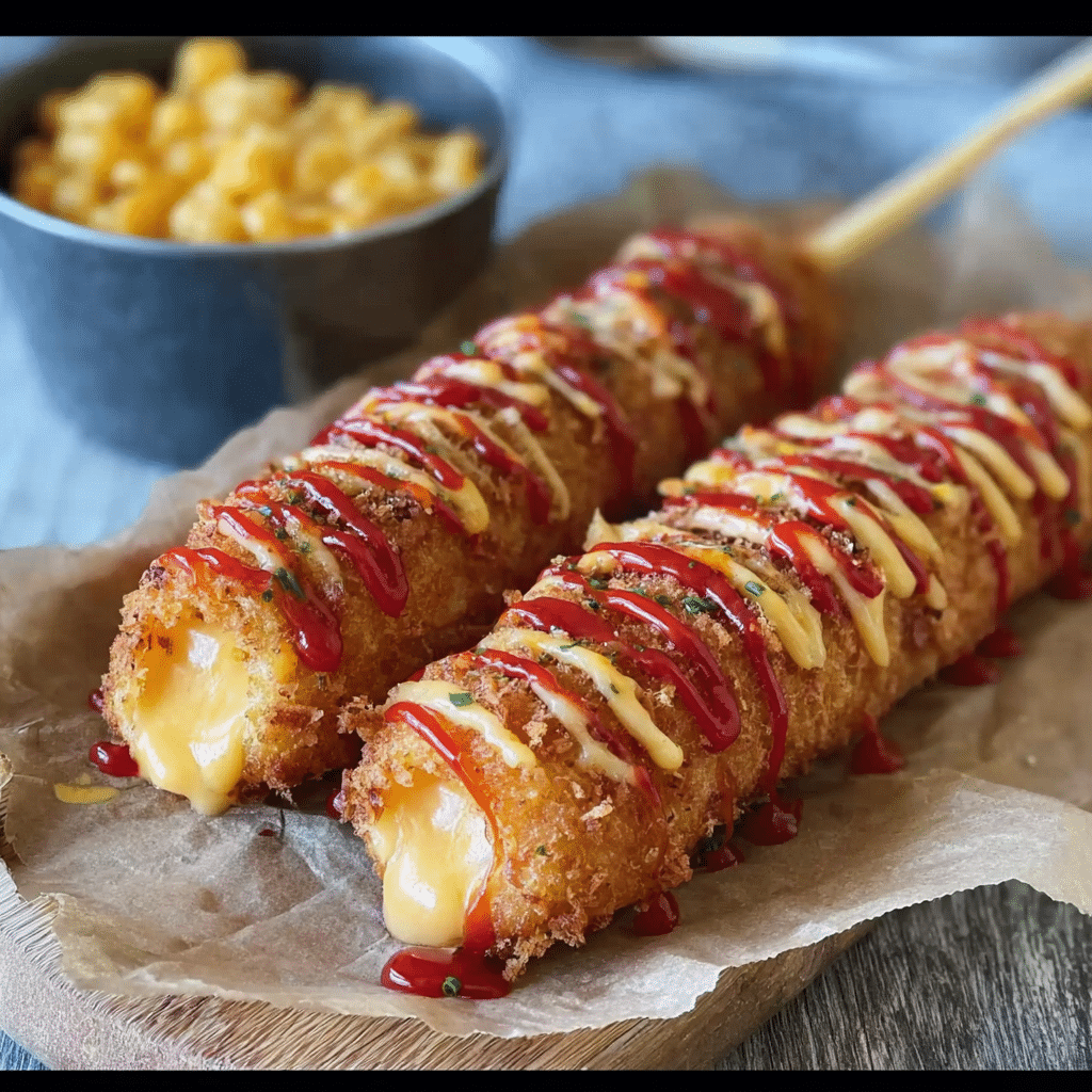 Korean Corn Dogs with Melty Cheese