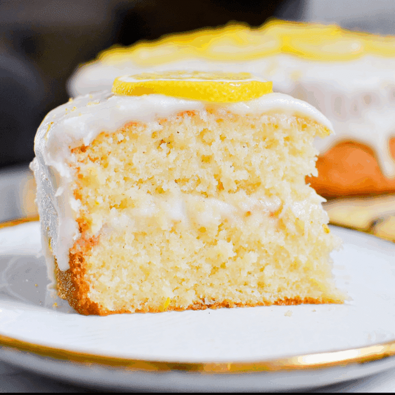 Moist Lemon Cake with Lemon Icing