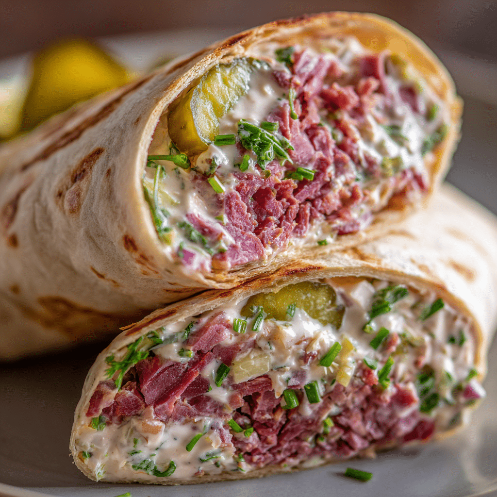 Pickle Wrap Dip with Corned Beef