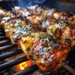 Pineapple Chicken Kabobs on the Grill