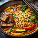 Saucy Ramen with Tofu & Veggies
