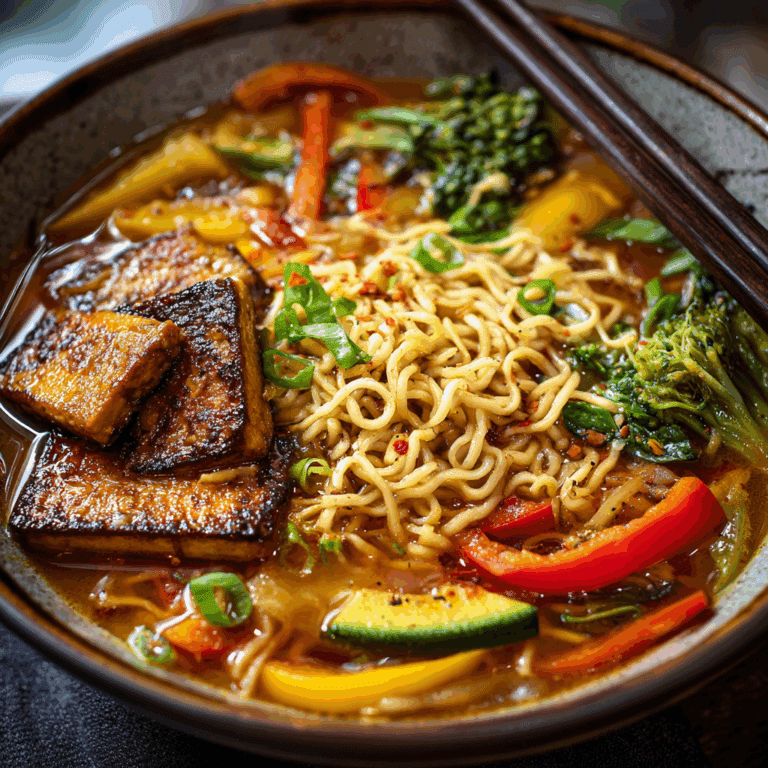 Saucy Ramen with Tofu & Veggies
