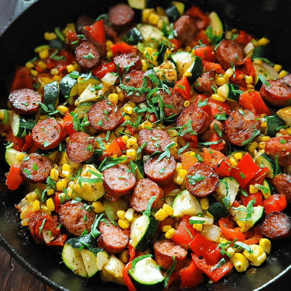 Sausage and Veggie Skillet
