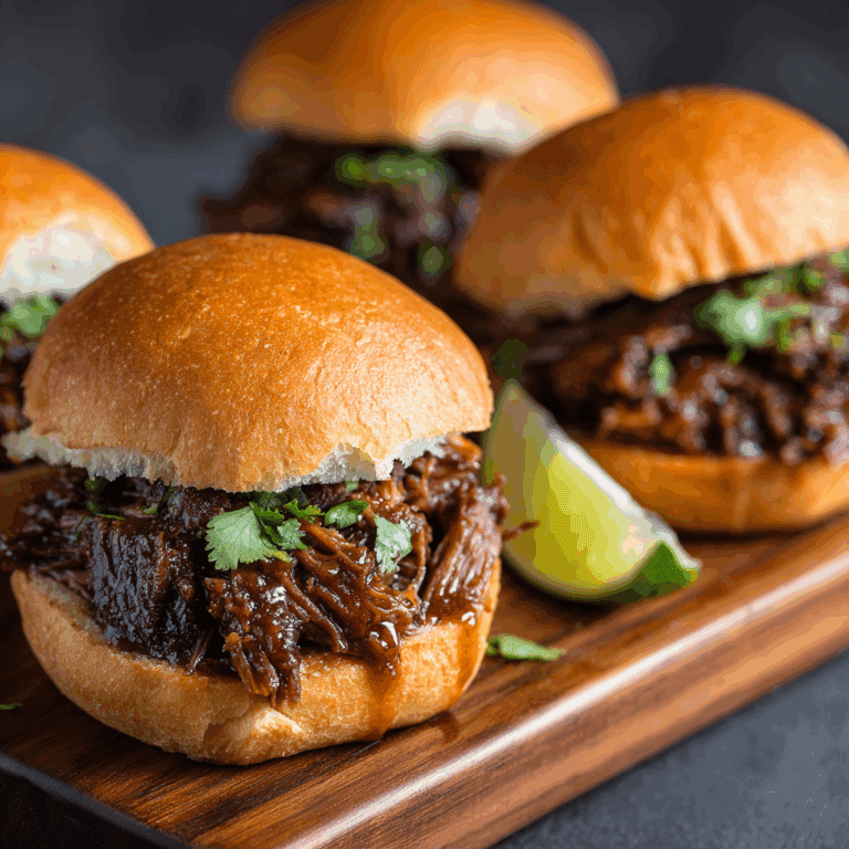 Slow Cooker Chipotle Brisket Sliders