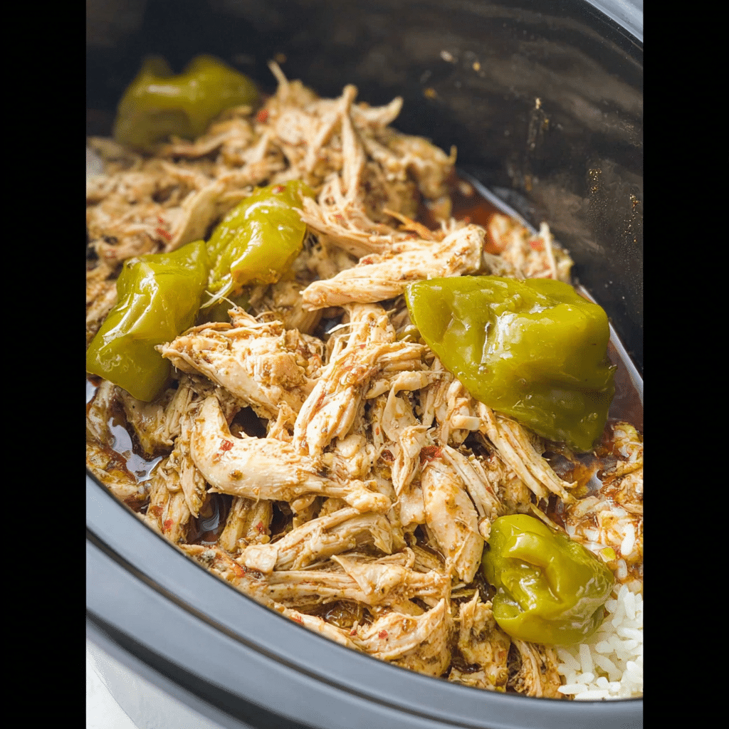 Slow Cooker Mississippi Chicken