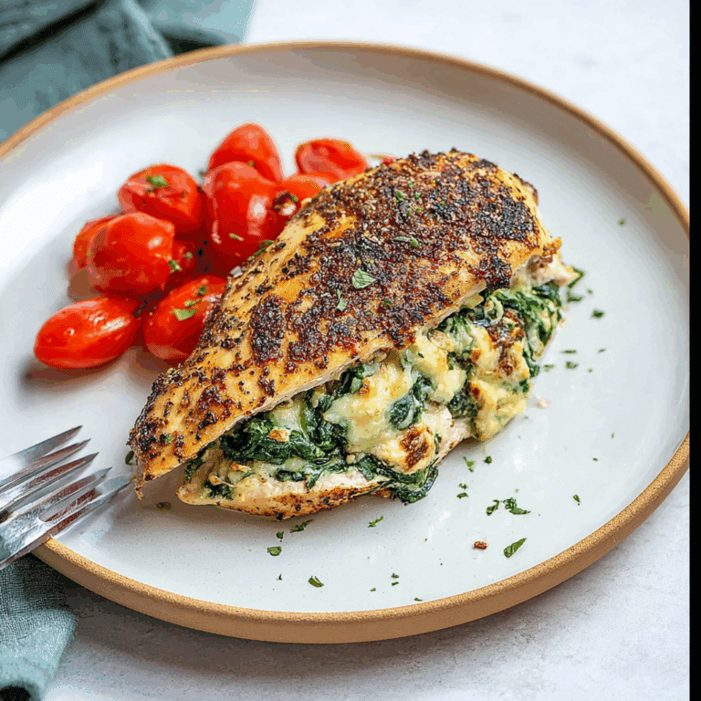 Spinach and Cheese Stuffed Chicken Breasts