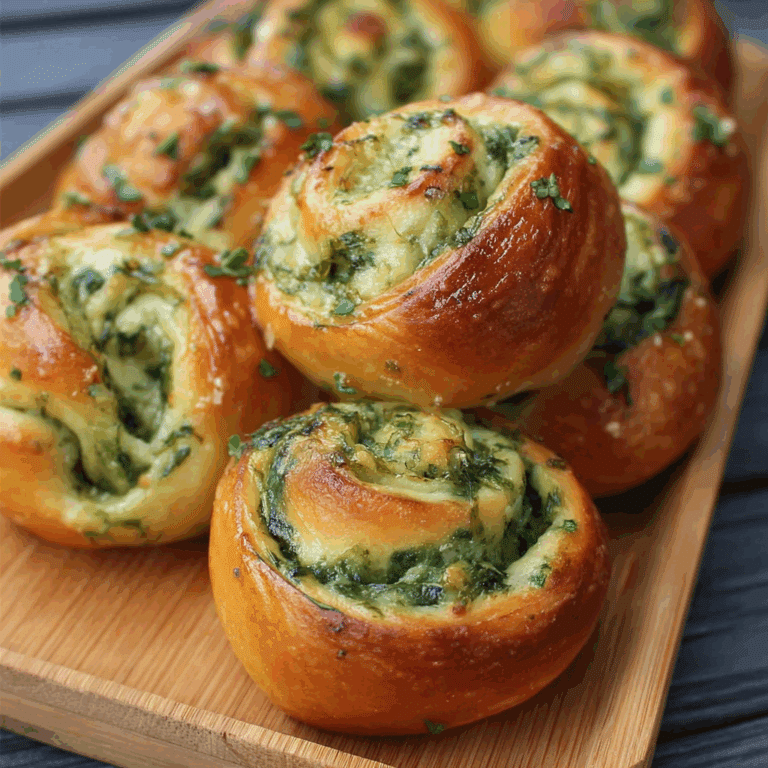 Spinach & Cheese Savory Bread Rolls