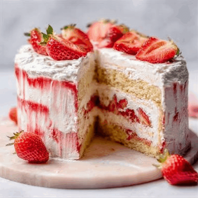 Strawberry Shortcake Cake Layers