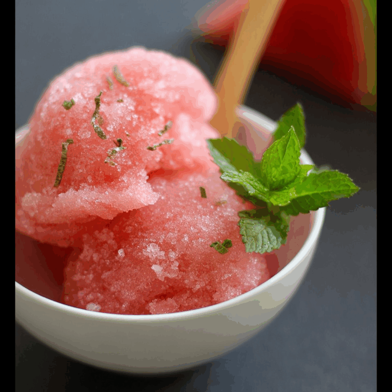 Watermelon Mojito Sorbet
