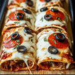 Beef Pizza Bake Wrap