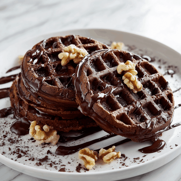 Chocolate Buttermilk Waffles