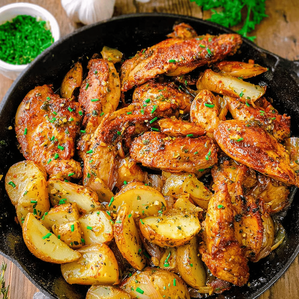 Garlic Butter Chicken & Potatoes