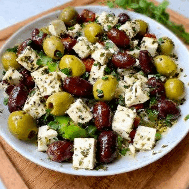 Greek Salad with Feta and Olives