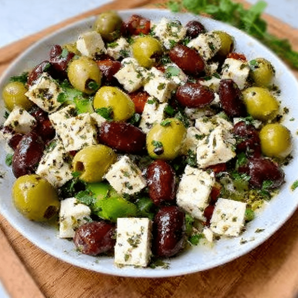 Greek Salad with Feta and Olives