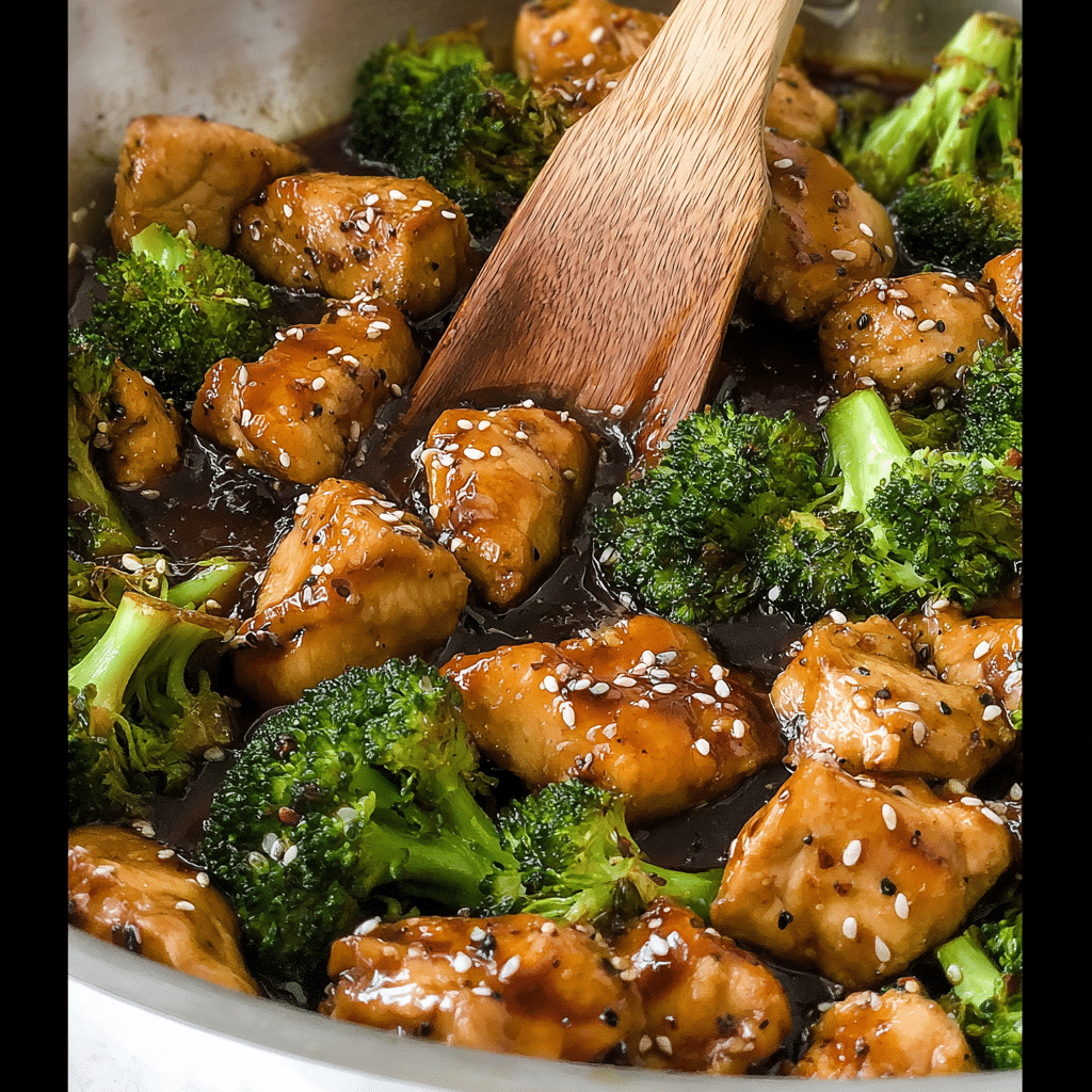 Honey Garlic Chicken and Broccoli