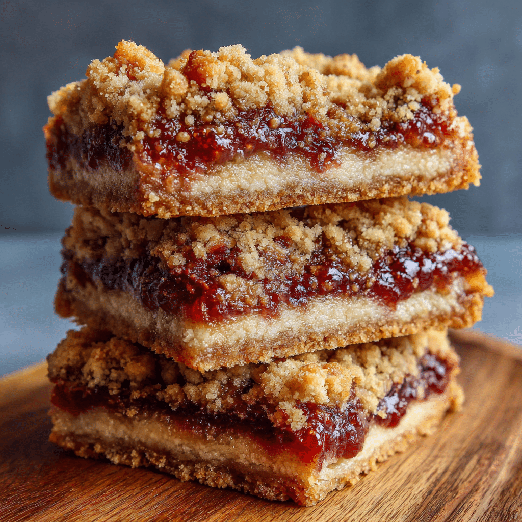 Jammy Fruit Bars with Streusel Topping